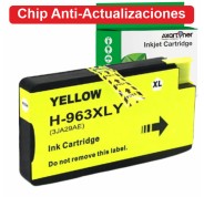 Compatible HP 963XL - Chip Anti-Actualizaciones - Amarillo Cartucho de Tinta (No funciona en impresoras que acaban en E) 3JA29AE / 3JA25AE